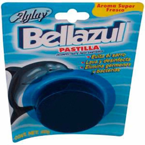 Pastilla Sanitaria Aglay Bellazul Evita Sarro y Desinfecta 50g