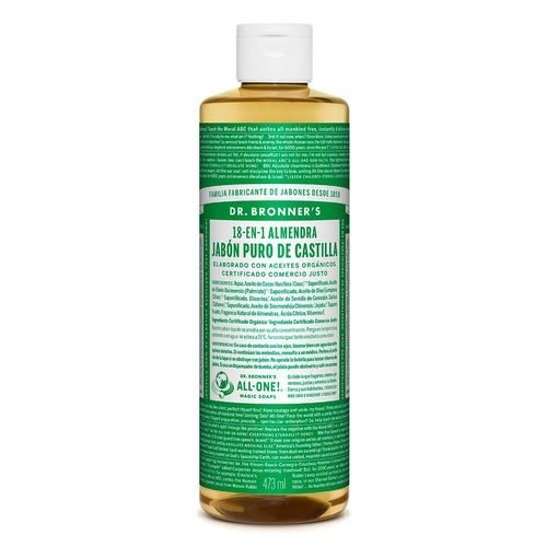 Jabón Líquido Corporal Dr. Bronner's Almendra 473ml