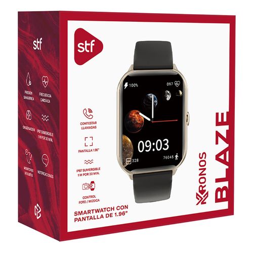 Smartwatch STF Kronos ST-W08946 Negro