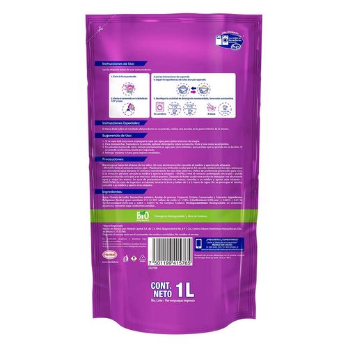 Detergente Líquido 123 Maxi Poder con Suavizante y jazmín 1L