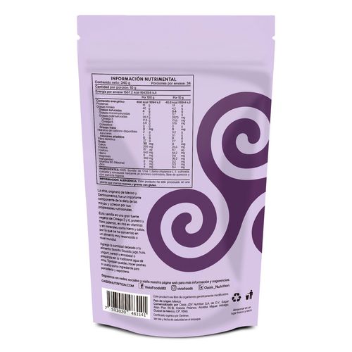Chía Organica Vivio Foods Semillas 340g