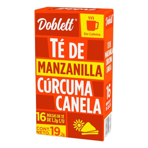 Té Doblett Manzanilla Cúrcuma Canela 16 Sobres