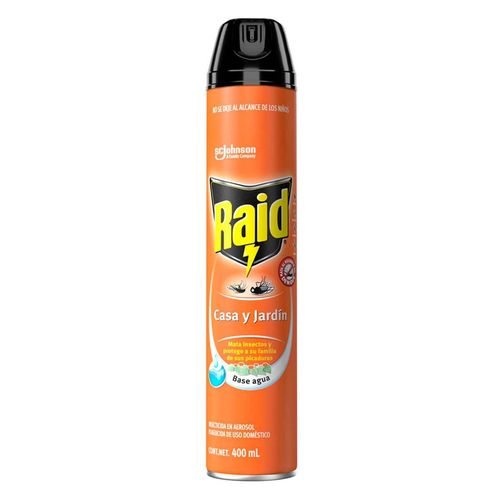 Insecticida en Aerosol Raid Casa y Jardín 400ml