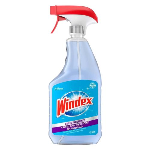 Limpiador Líquido para Vidrios y Superficies Windex Crystal Rain 640ml