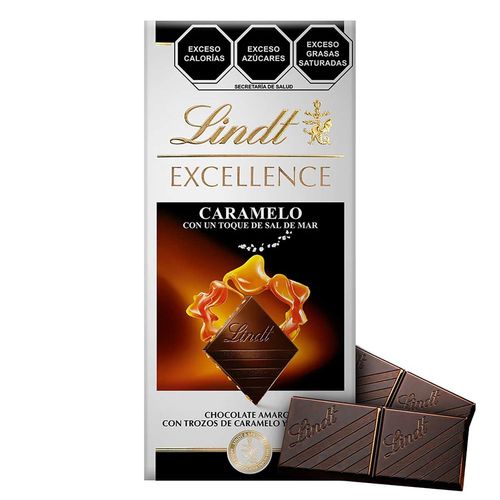 Lindt Excellence Caramelo y Sal de Mar Barra 100g