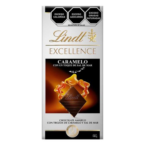 Lindt Excellence Caramelo y Sal de Mar Barra 100g