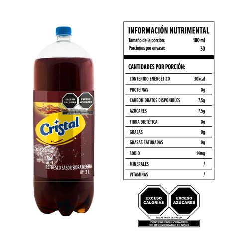 Refresco Cristal Negra 3L