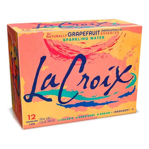 Agua Mineral La Croix Toronja 12 Pack Lata de 355ml
