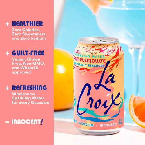 Agua Mineral La Croix Toronja 12 Pack Lata de 355ml