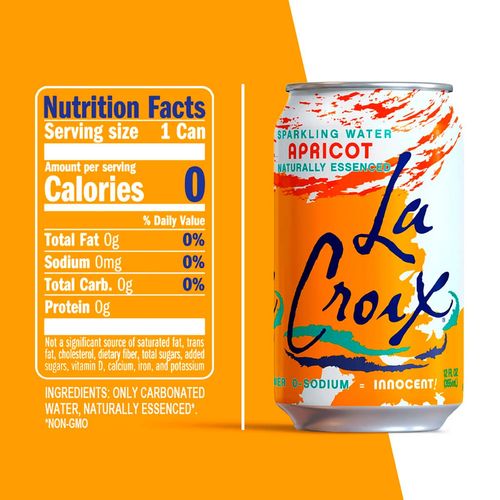 Bebida La Croix Chabacano 12 Pack 355ml