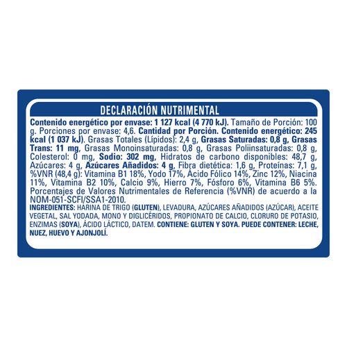 Pan Blanco Bimbo 460g