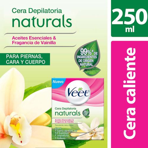 Cera Depilatoria Corporal Tibia Veet Naturals 250ml