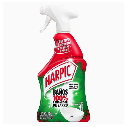 Limpiador de Baños Líquido Harpic Quita Sarro y Mugre 650ml