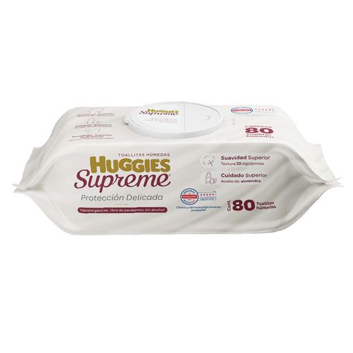 Toallitas Húmedas para Bebé Huggies Supreme 80 Toallitas