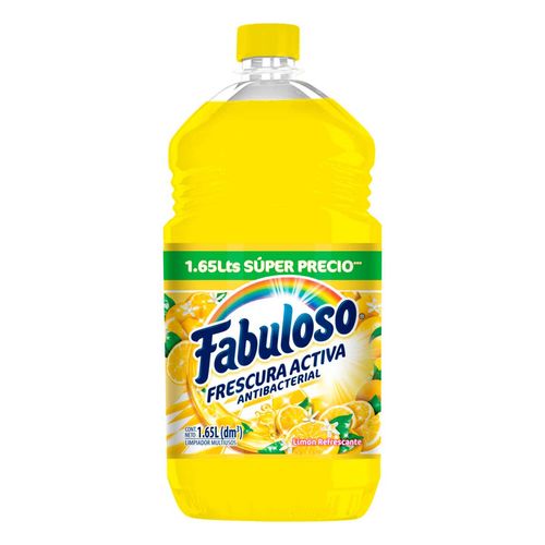 Limpiador Multiusos Líquido Fabuloso Frescura Activa Limón Refrescante 1.65L