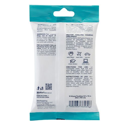 Toallitas Desinfectantes Walfort Sensitive 10 Toallitas