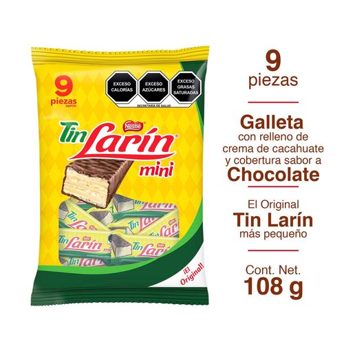 Chocolate Tin Larín Mini 9 Piezas 12g c/u