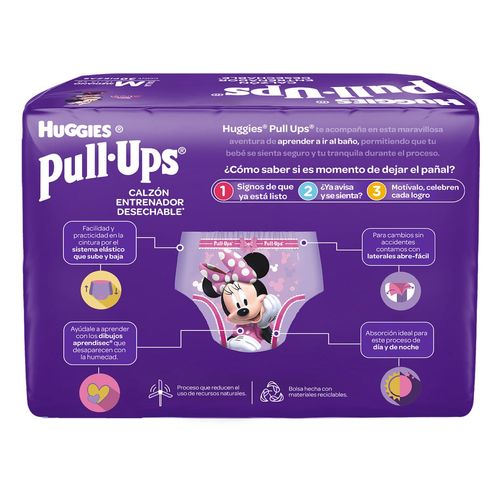Calzones Entrenadores Huggies Pull Ups Talla Mediana para Niñas 30 Calzones