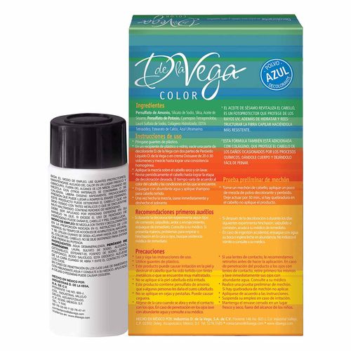 Decolorante en Polvo D de la Vega 50g más Peróxido en Crema 30 Volúmenes 100ml