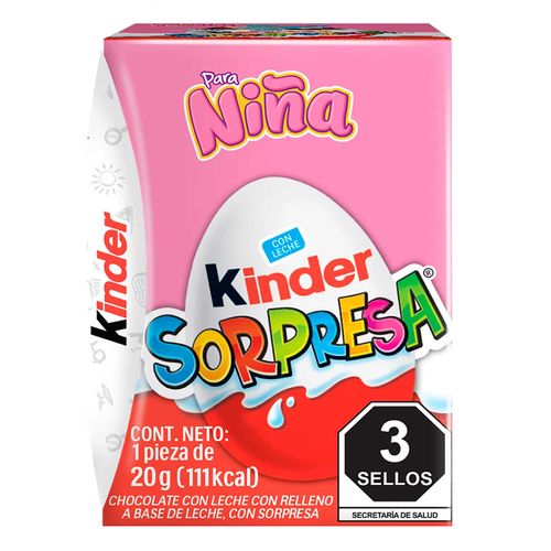 Chocolate Kinder Sopresa Niña 20g