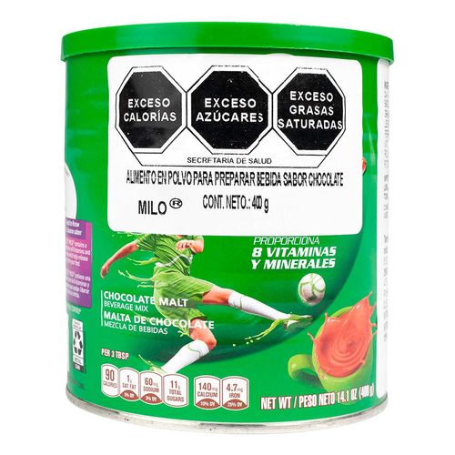 Saborizante de Leche Nestlé Milo Chocolate 400g