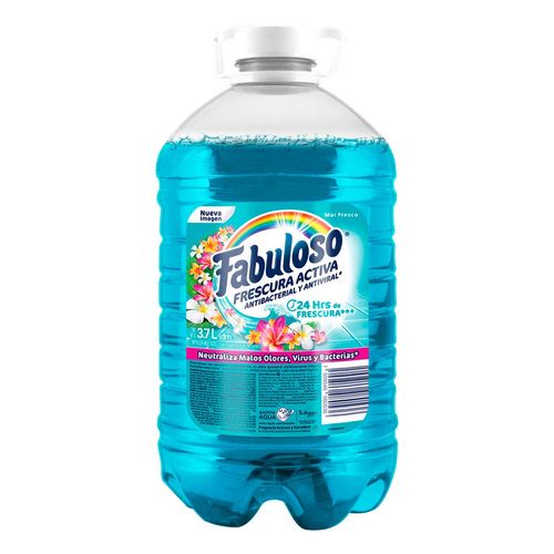 Limpiador Multiusos Líquido Fabuloso Frescura Activa Mar Fresco 3.7L