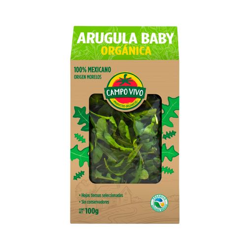 Ensalada Arugula Baby Campo Vivo Orgánica 100g