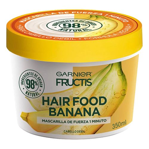 Mascarilla Capilar Garnier Fructis Hair Food Banana Cabello Débil 350ml