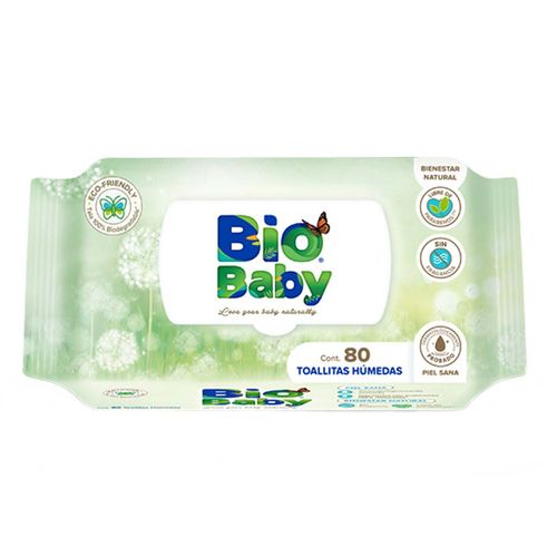 Toallitas húmedas Bio Baby paquete con 80 piezas