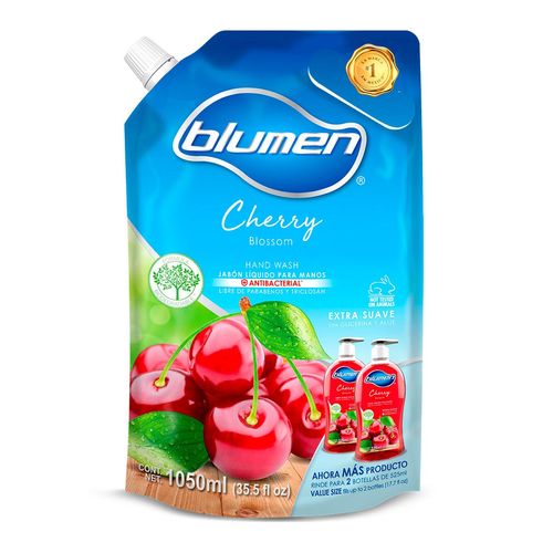 Jabón Líquido para Manos Blumen Cherry Blossom Repuesto 1.05L