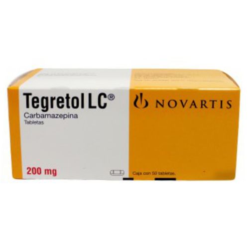 Tegretol LC 200mg Caja con 50 Tabletas