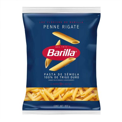 Pasta Barilla Penne Rigate 800g