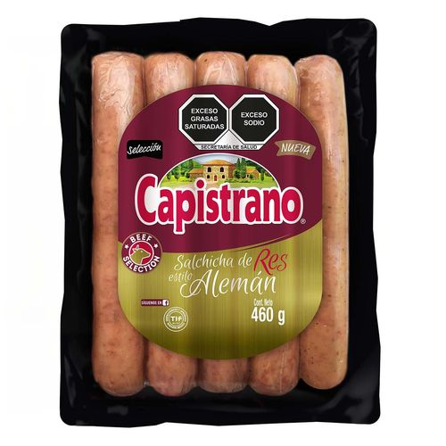 Salchicha Capistrano Alemana Res 460g