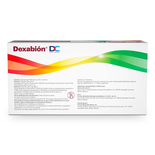 Solución Dexabión DC Caja con 3 Jeringas