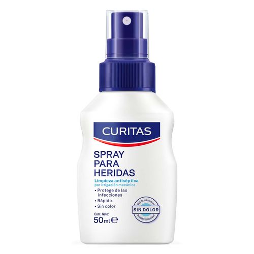 Antiséptico en Spray Curitas Reparador Heridas 50ml