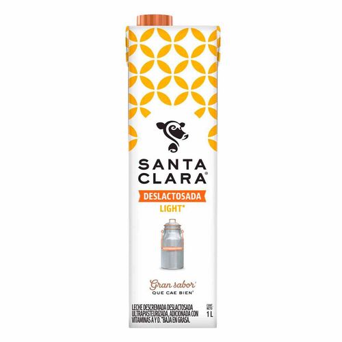 Leche Santa Clara Deslactosada Light 1L