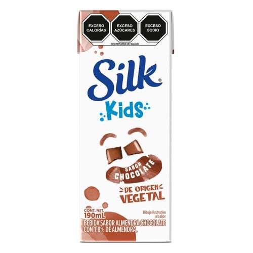 Silk kids Bebida Vegetal Sabor Almendra con Chocolate 190 ml