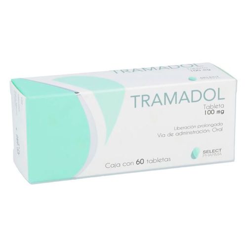 Tabletas Genéricas Tramadol 100mg Caja con 60 Tabletas