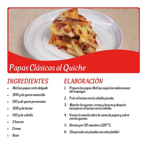 Papa a la Francesa Congeladas McCain Corte Delgado 1 Kg
