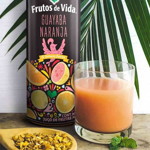 Jugo de Guayaba y Naranja Frutos de Vida 1L