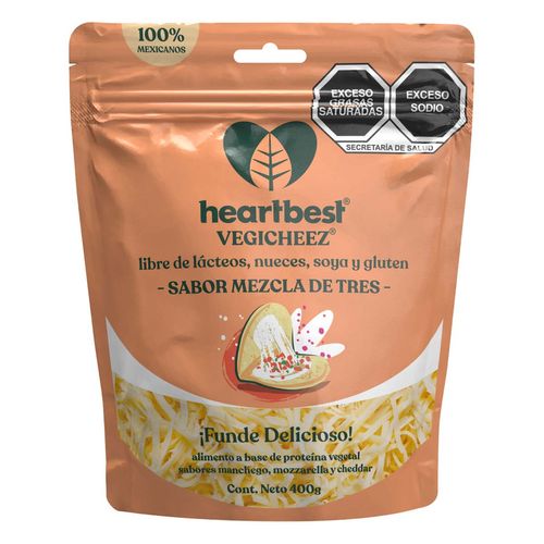 Queso Vegicheez Rallado 3 Quesos 400g