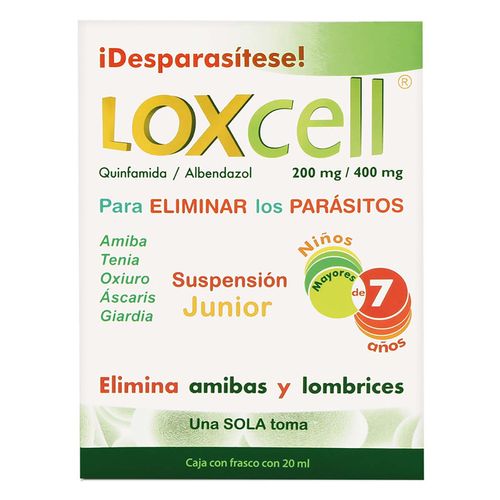 Suspensión Infantil Loxcell 2.0g/1.0g Frasco con 20ml