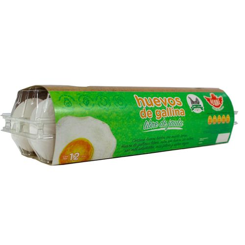 Huevo Blanco Henne Libre de Jaula 12 Piezas