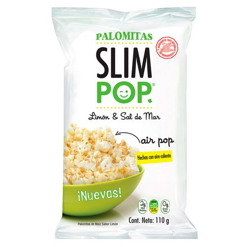 Palomitas Slim Pop limón y sal de mar 110 gr