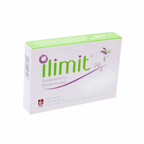 Comprimidos Ilimit 24/4 Caja con 24 Comprimidos Activos y 4 Inactivos