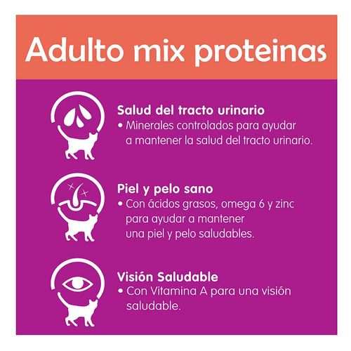 Croquetas Whiskas para Gatos Mix de Proteinas 3Kg