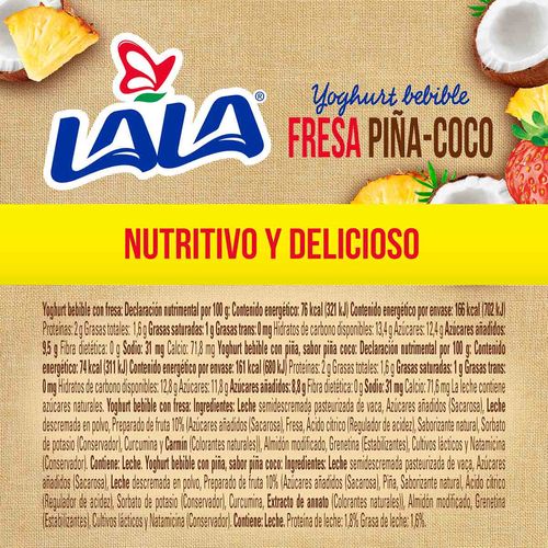 Yoghurt Lala Bebible surtido 6 piezas de 220g