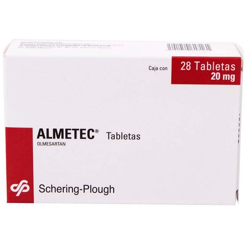 Tabletas Almetec 20mg Caja con 28 Tabletas
