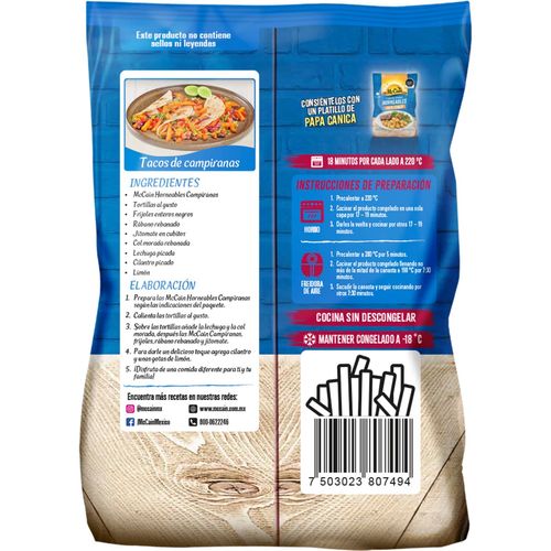 Campiranas McCain - Bastones de Camote 500g