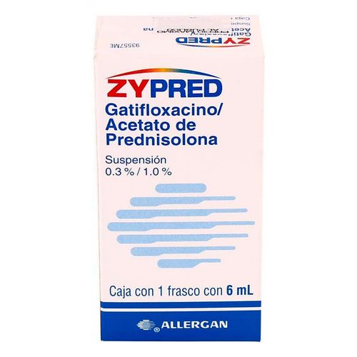 Suspensión Oftálmica Zypred Frasco con 6ml